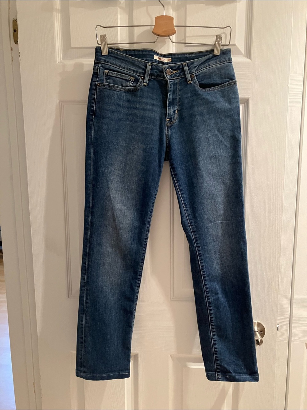 Levi's Women's Straight-Leg Jeans in Deep Blue